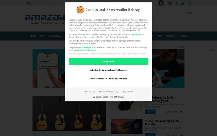 Screenshot of amazona.de