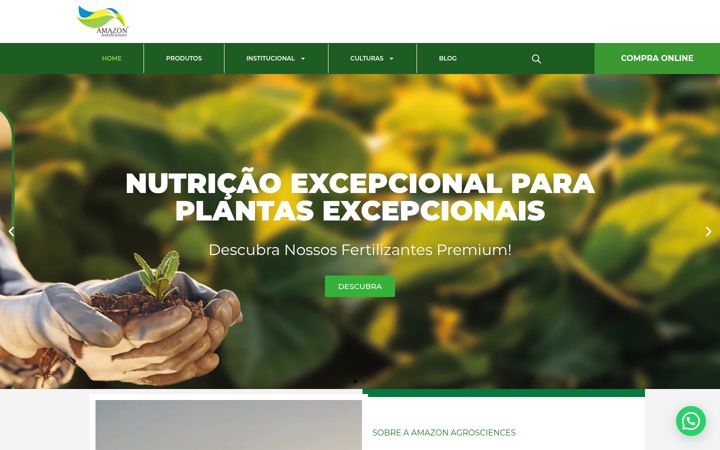 Captura de ecrã de amazonagrosciences.com.br