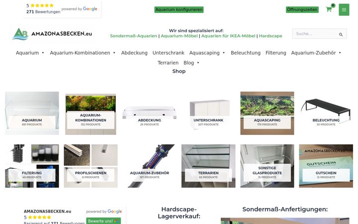 Snimka zaslona za amazonasbecken.eu