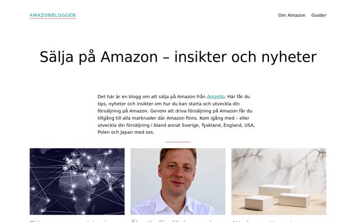 Snimka zaslona za amazonbloggen.se