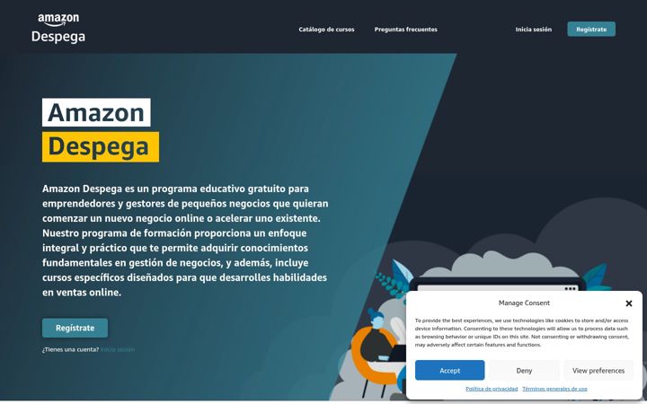 Snimka zaslona za amazondespega.es