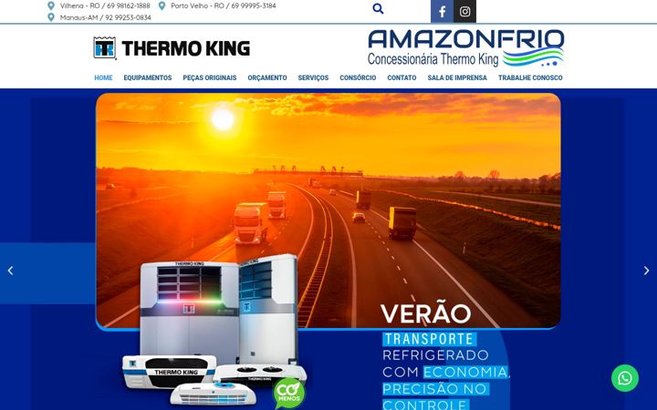 Captura de pantalla de amazonfrio.com.br