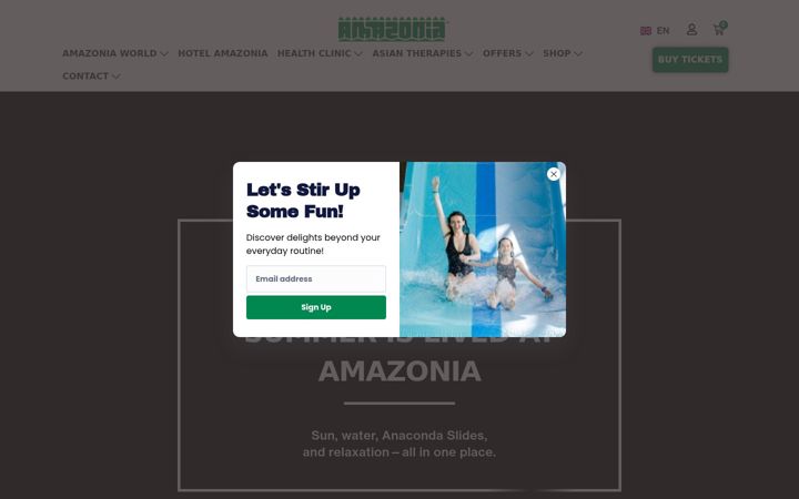 Screenshot of amazonia.ro