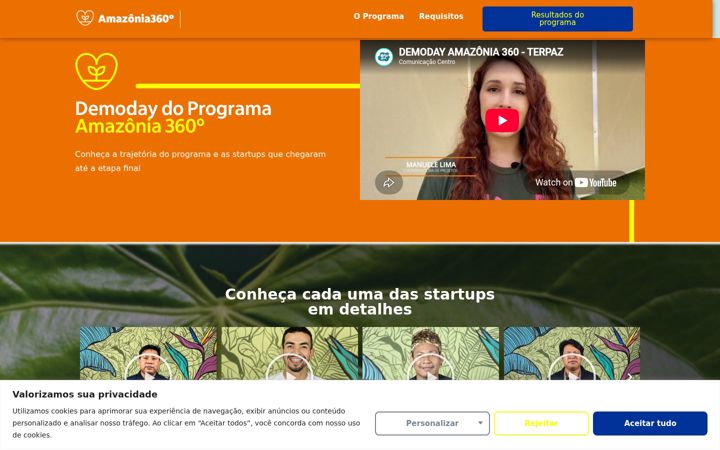 Screenshot of amazonia360.com.br
