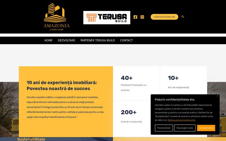Screenshot ta' amazonialuxuryhome.com
