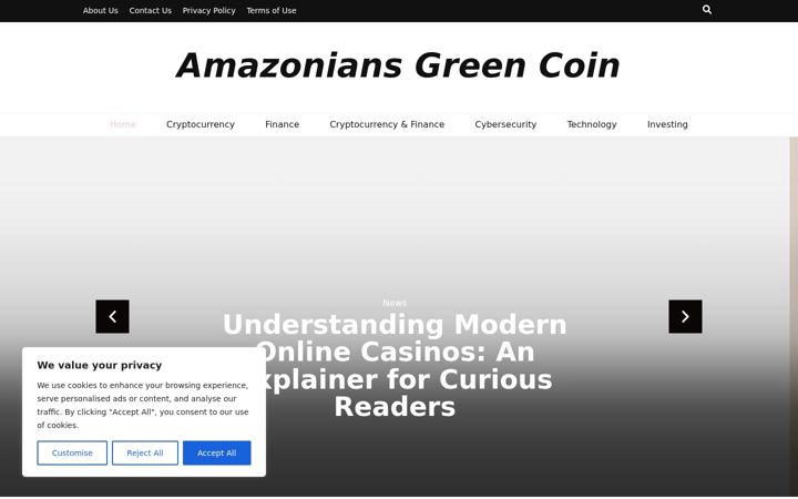 Screenshot ta' amazoniansgreencoin.com