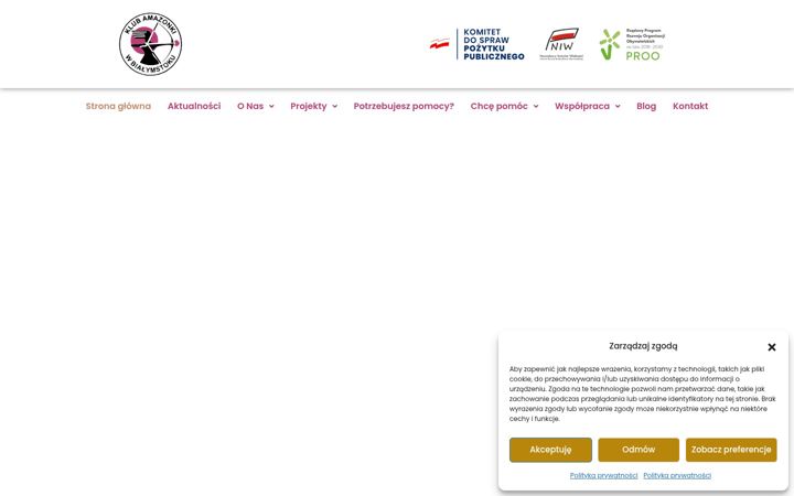 Posnetek zaslona amazonki.bialystok.pl