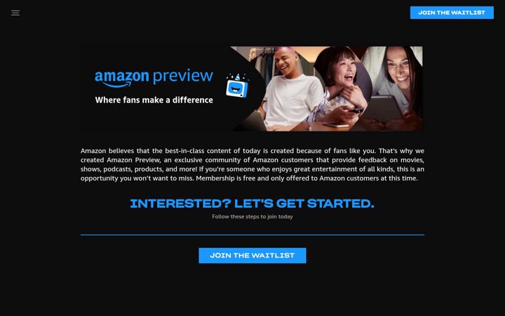 Screenshot of amazonpreview.com