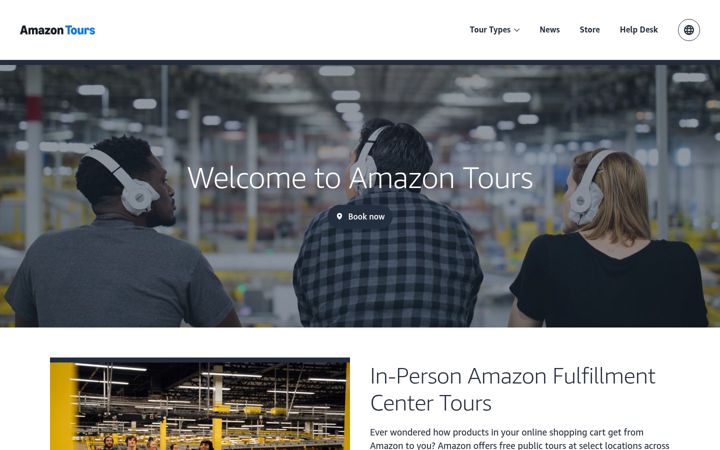 Screenshot of amazontours.com