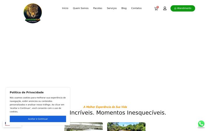 Skjermbilde av amazontur.com.br