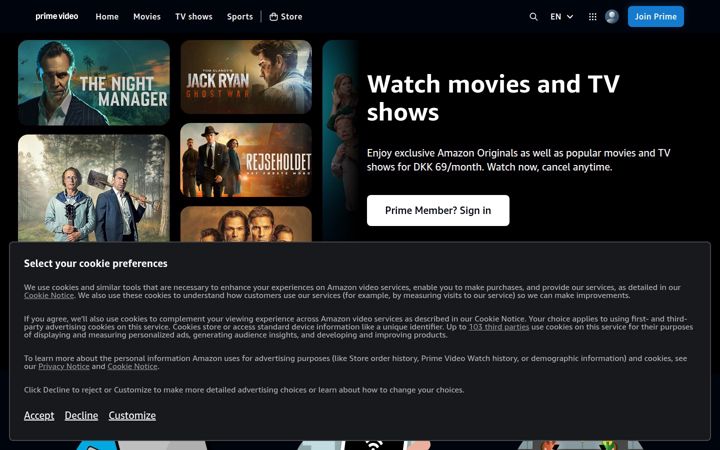Zrzut ekranu amazonvideo.com