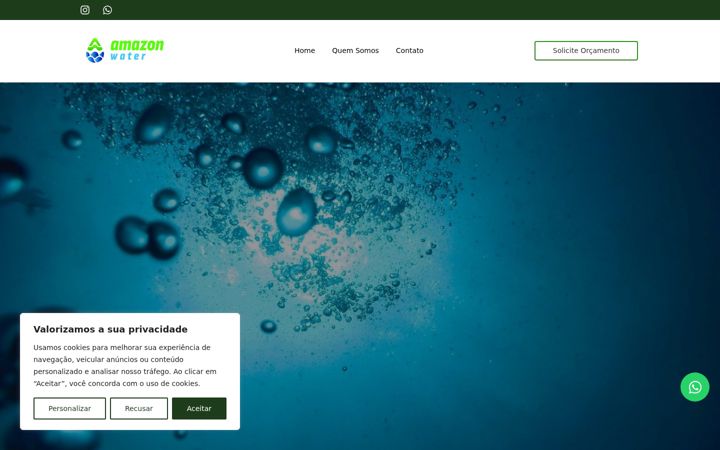 Screenshot of amazonwater.eco.br