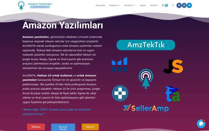 Skjermbilde av amazonyazilimlari.com