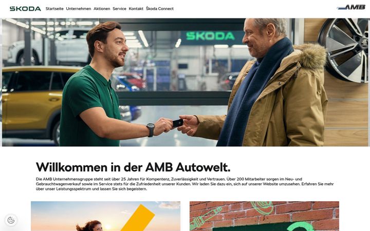 Screenshot of amb-borna.skoda-auto.de