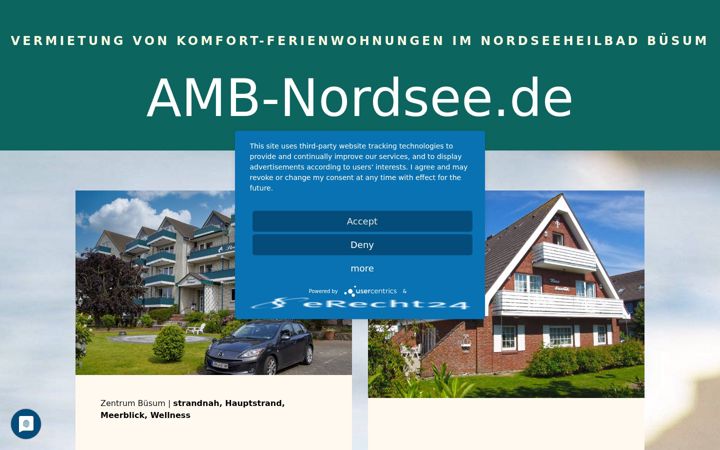 Screenshot of amb-nordsee.de