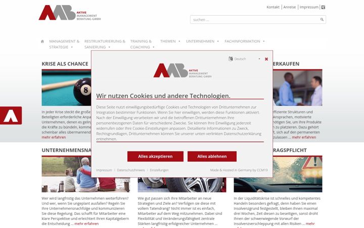 Screenshot of amb-online.de