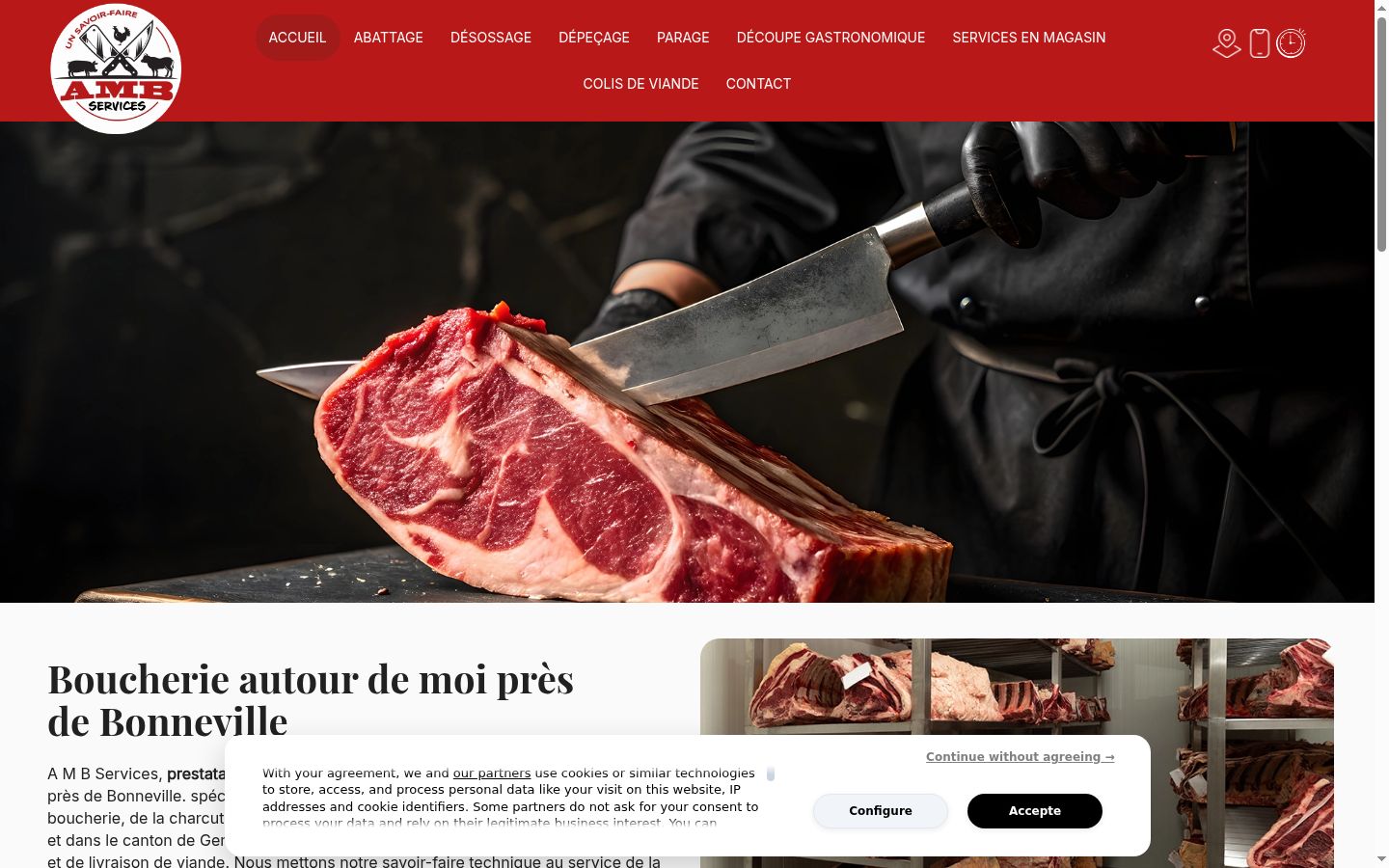 Captura de pantalla del banner de consentimiento mostrado antes de cualquier interacción