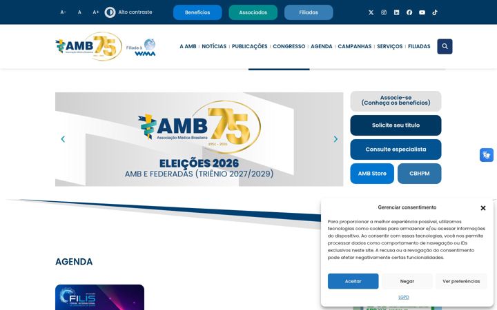 Skjermbilde av amb.org.br