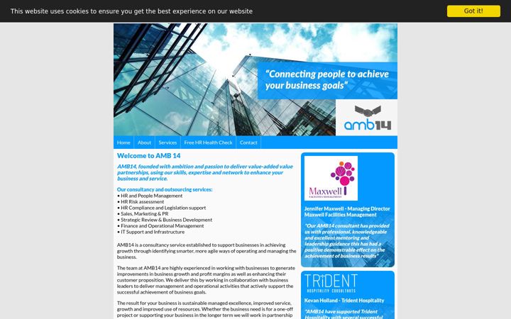 Screenshot of amb14.com