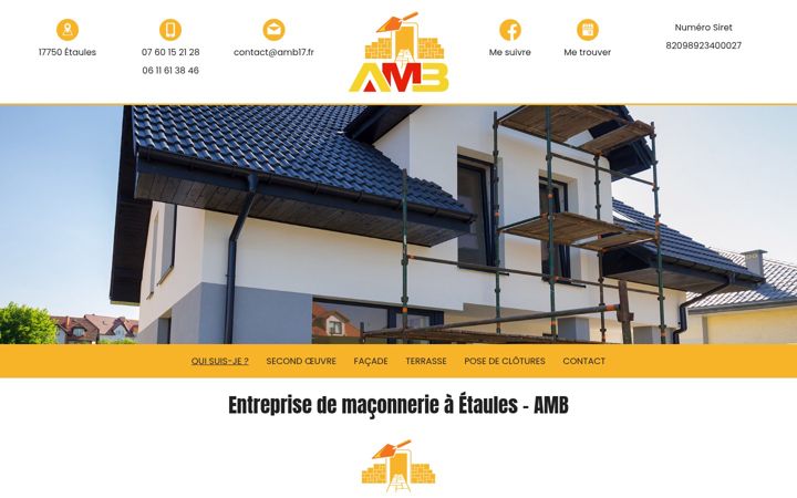 Screenshot of amb17.fr