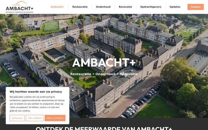 Screenshot of ambachtplus.nl
