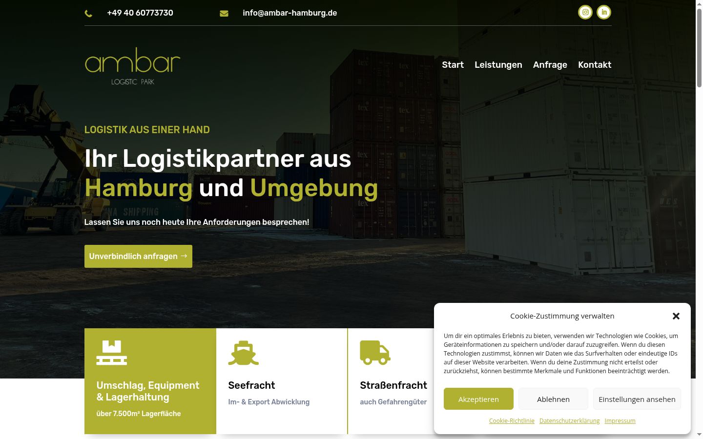 Screenshot tal-banner tal-kunsens muri qabel kwalunkwe interazzjoni