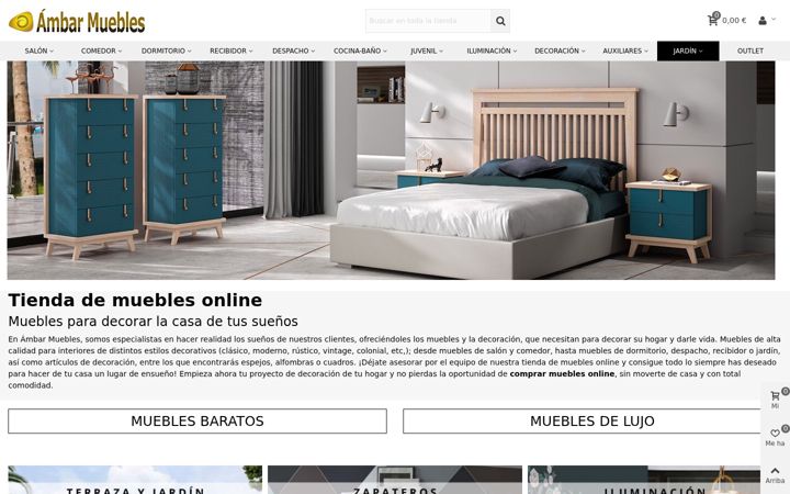 Screenshot of ambar-muebles.com