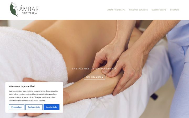 Skjámynd af ambarfisioterapia.es