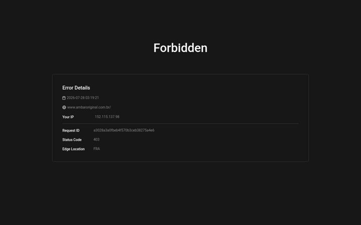 Screenshot of ambaroriginal.com.br