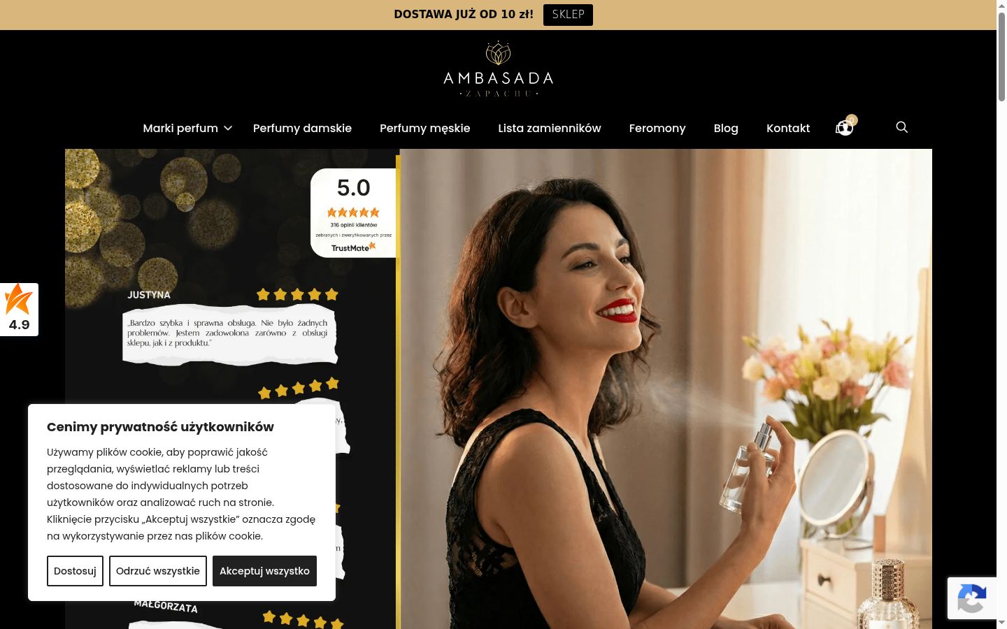 Screenshot tal-banner tal-kunsens muri qabel kwalunkwe interazzjoni