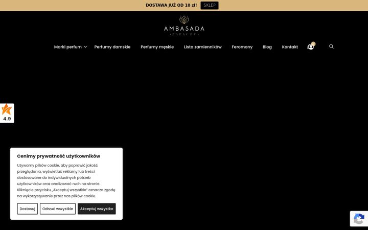 Screenshot ta' ambasadazapachu.pl