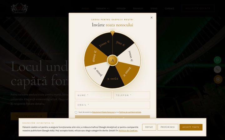 Screenshot of ambasador-events.ro