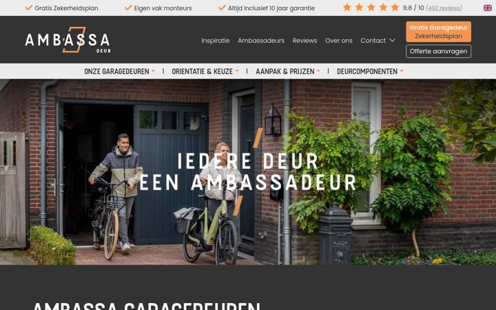 Screenshot von ambassa.nl