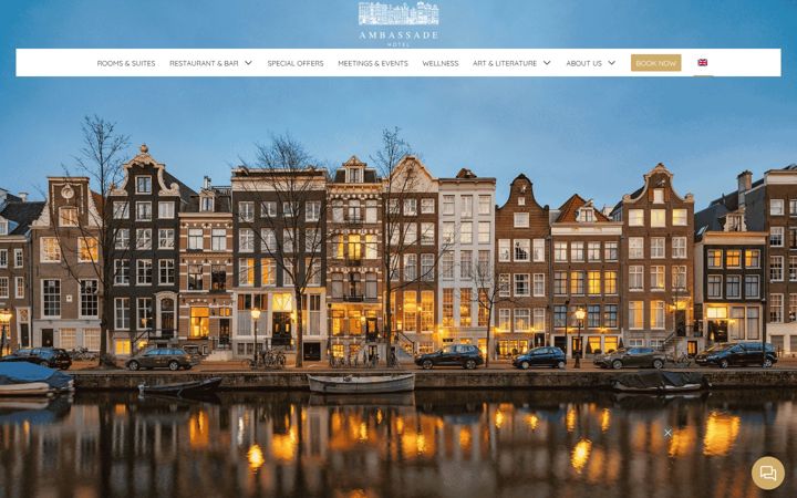 Screenshot of ambassade-hotel.nl