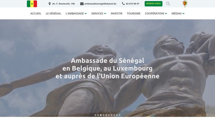 Ekrano kopija ambassadesenegal.be