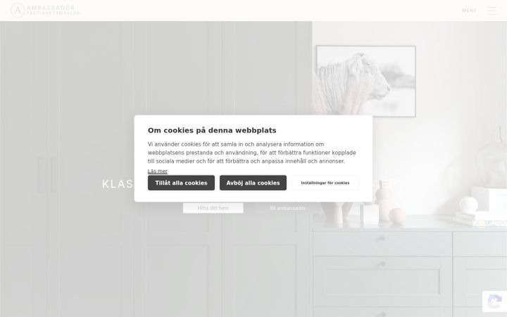 Screenshot of ambassadormakleri.se