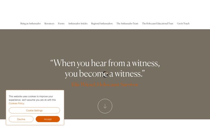 Screenshot of ambassadors.community