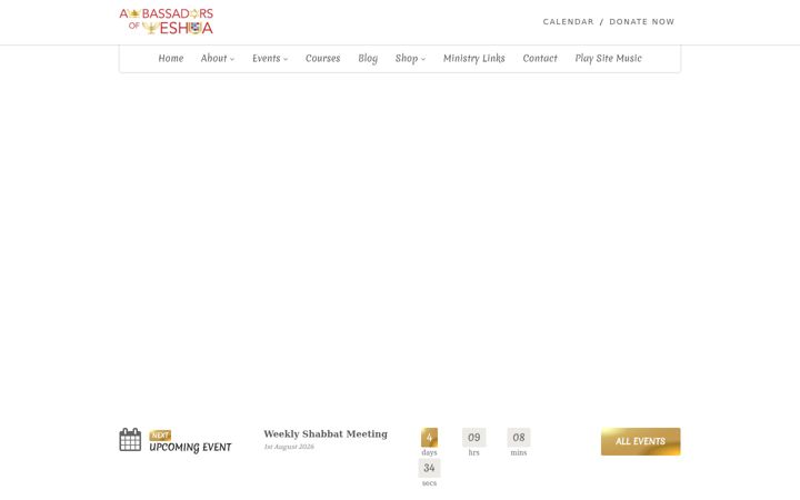 Screenshot of ambassadorsofyeshua.com