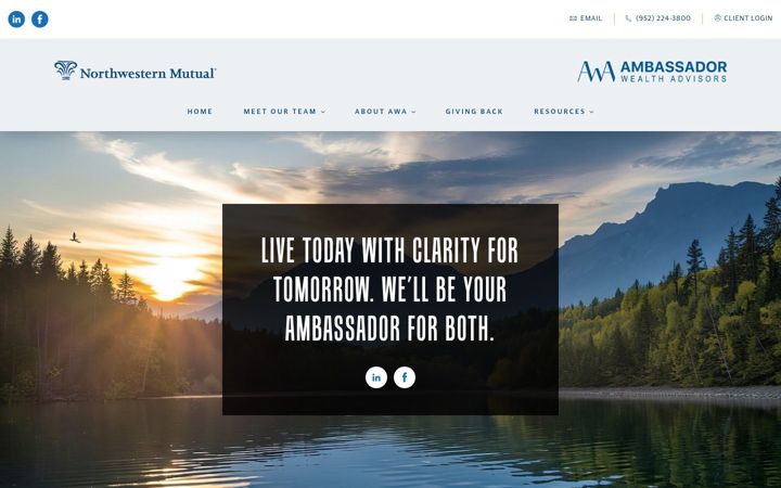 Screenshot di ambassadorwealthadvisors.com