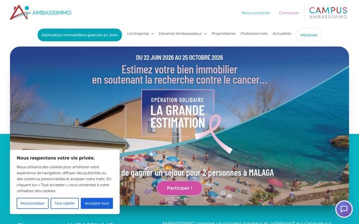 Screenshot of ambassimmo.com
