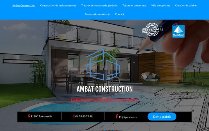 Screenshot of ambat-construction.fr