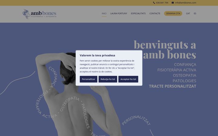 Screenshot of ambbones.com