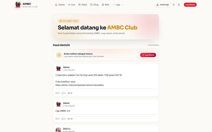 Screenshot του ambc.club