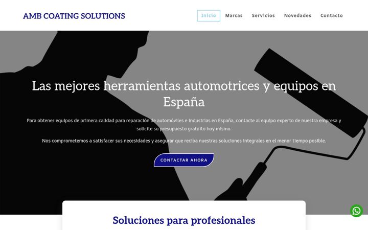 Screenshot του ambcoating.com