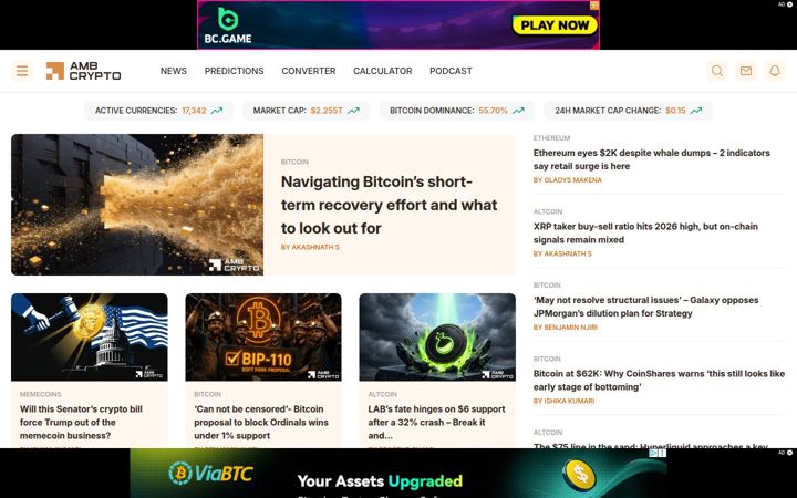 Screenshot του ambcrypto.com