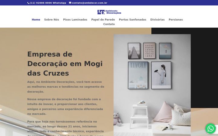 Screenshot of ambdecor.com.br