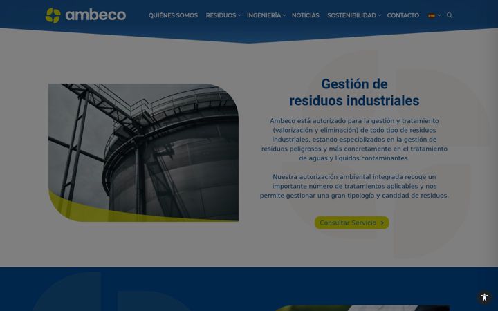 Screenshot stránky ambeco.es