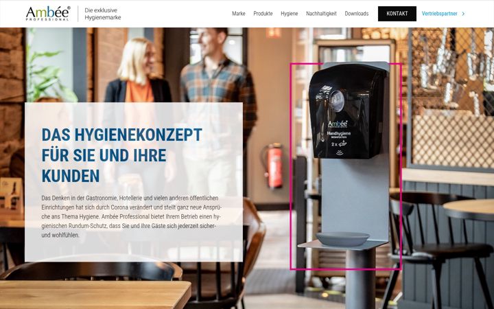 Screenshot of ambee-professional.de