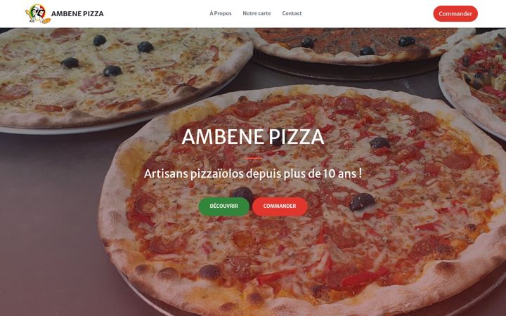 Screenshot of ambene-pizza.fr