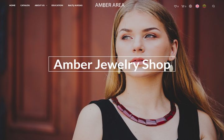 Screenshot of amber-area.com